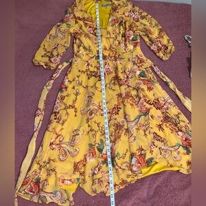 Danny & Nicole Yellow Floral Dress